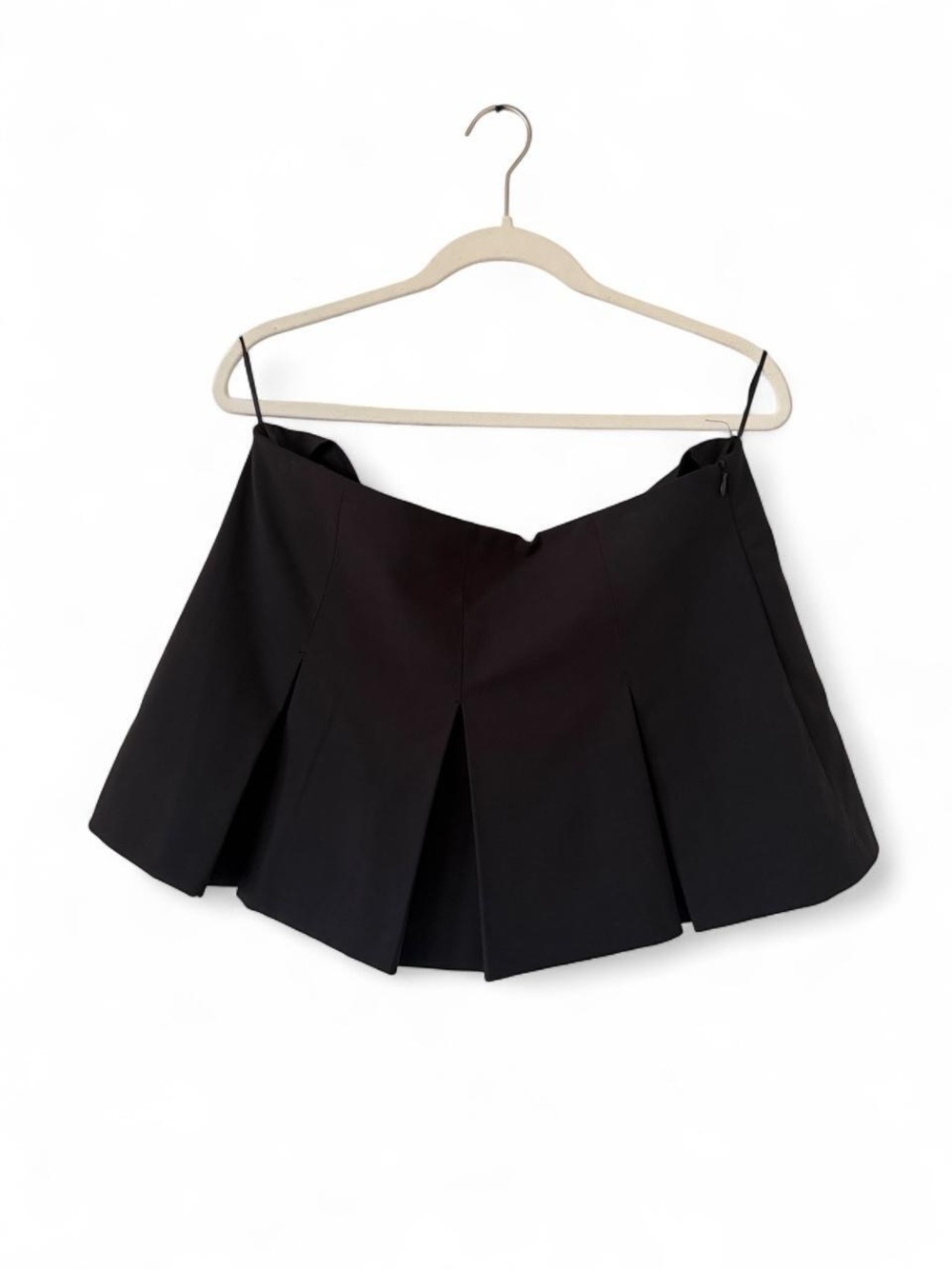 Zara Black Pleated Mini Skirt